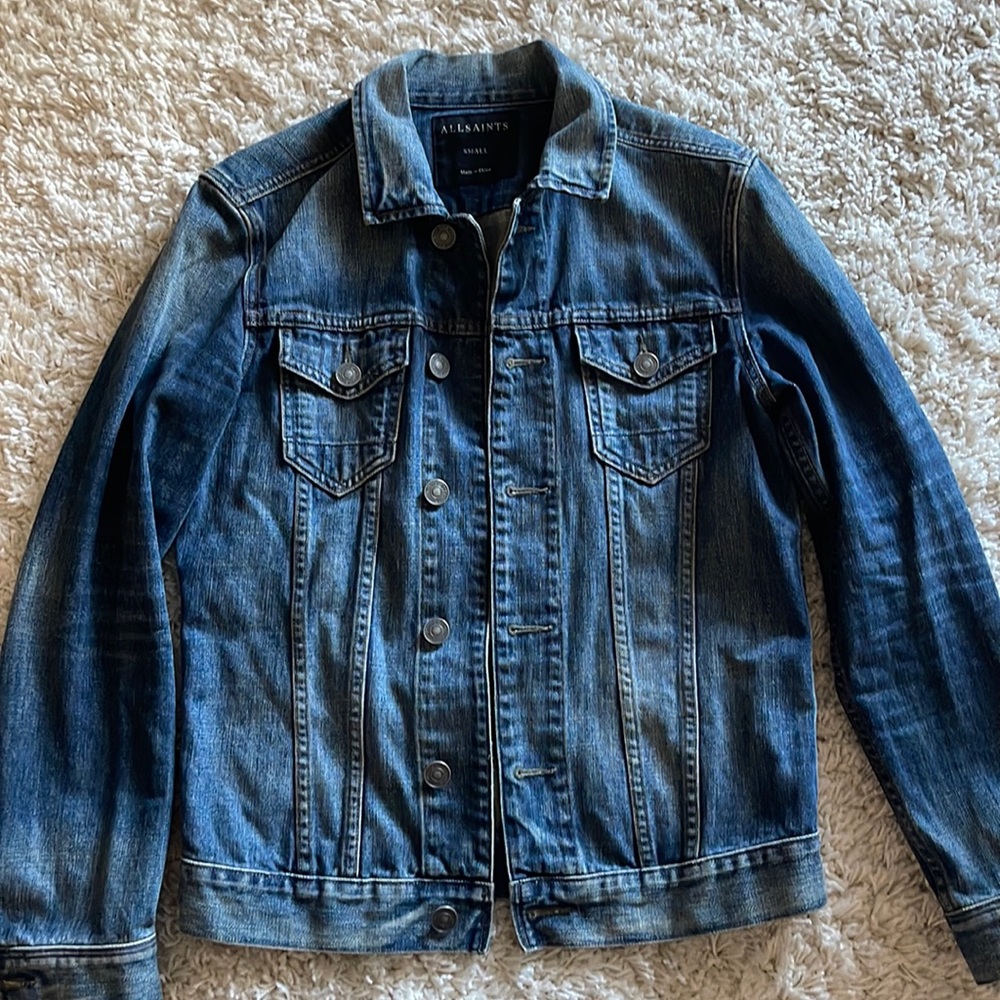 ALL SAINTS MENS DENIM JACKET
